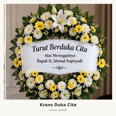 Krans Bunga Duka Purbalingga